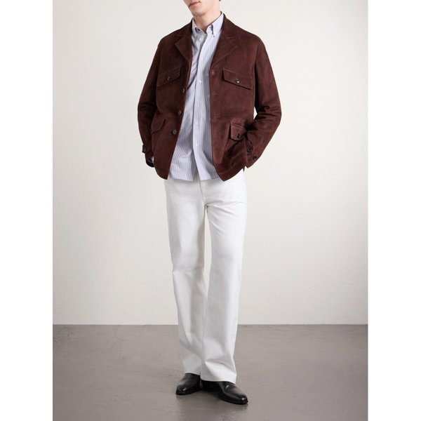 버튼다운 칼라 스트라이프 코튼 포플린 셔츠 46376663163069549