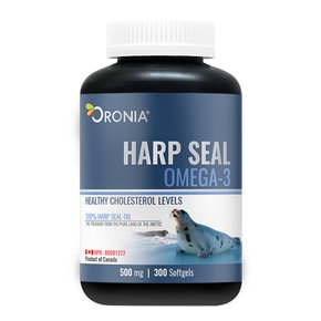 캐나다 오로니아 해구유 하프씰 오메가3 500mg Pure Harp Seal Oil Omega-3 300소프트젤