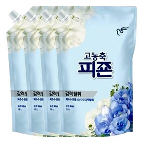 고농축 피죤 섬유유연제 오션후레쉬 리필 1.6L X 4개