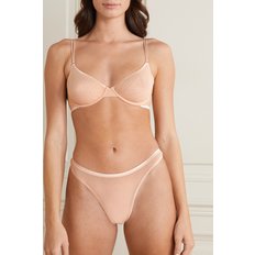 Soiré Confidence Mesh Underwired Soft-cup Bra 베이지