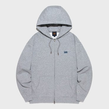 LEE 스몰 트위치 로고 후드 집업 그레이 LE2501HZ01GR