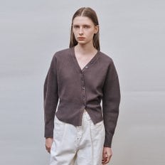 V-Neck Cardigan_COCOA