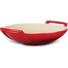 일본 르쿠르제 후라이팬0108 르크루제 WOK 디쉬 20cm 궁중팬트레이 체리레드 1677191