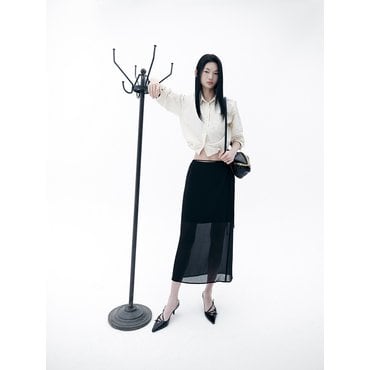 시슬리 크런치 허리스트링 크롭 셔츠 SAWS32531