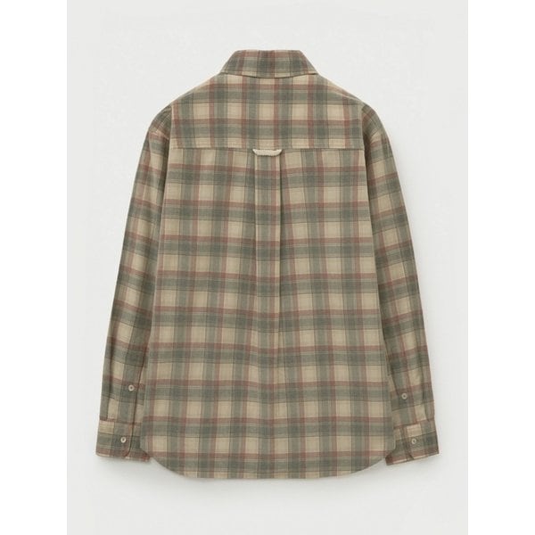 코듀로이 체크 셔츠_베이지