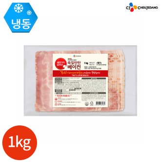  CJ 쉐프 솔루션 육질탄탄 베이컨 1kg x 1봉