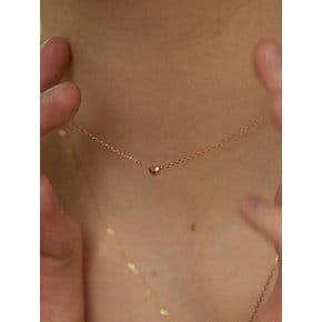 14k volume heart necklace(2 size)