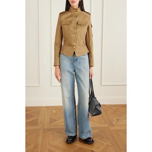 만타 아이렛 장식 가죽 숄더백 46376663163019634