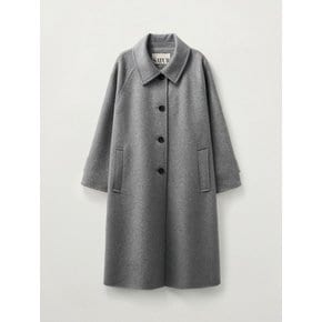 (W) 에이라인 울 블렌드 싱글 코트_그레이