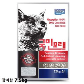 반려동물용품 탑퍼태비 국민모래 오리지날 7.5kg 장미향 애완용품