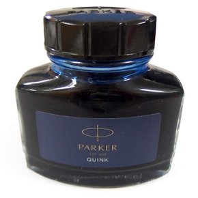 파커 PARKER 만년필 병 잉크 퀸크 QUINK 57ml 블루 블랙 1950378 2개 세트 S1162120