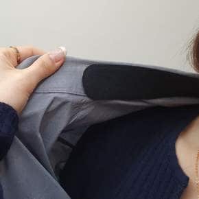 모자 땀흡수 패드 일자형 10P 블랙