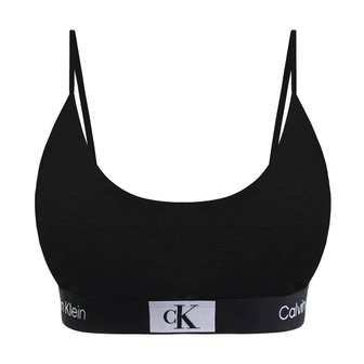 Calvin Klein 캘빈클라인 언더웨어 CK1996 코튼 언라인드 브라렛 여자 속옷 블랙 QF7216-UB1