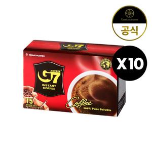 G7 퓨어블랙 15개입 베트남PKG X 10개 / 원두 커피 블랙 다크 아메리카노