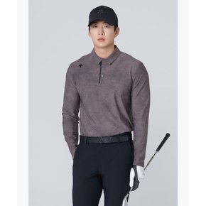 [데상트골프 공식] 남성 전판 패턴 긴팔티셔츠
