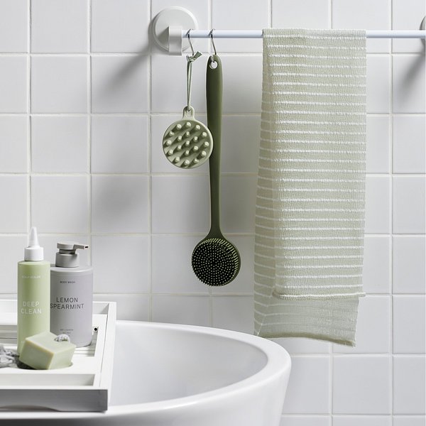 부드러운 라인 샤워 타월_카키그레이 J625901000348