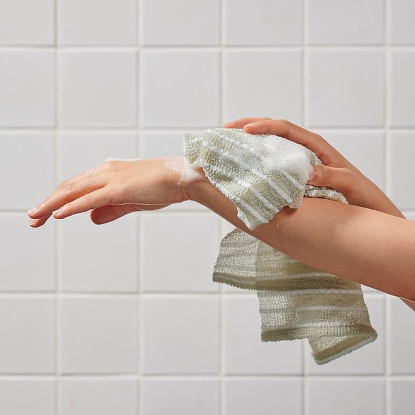 부드러운 라인 샤워 타월_카키그레이 J625901000348