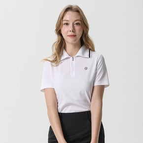 [DENNIS] 25SS신상 여성 스윙 하프 집업 반팔카라티_NAQMLTS082