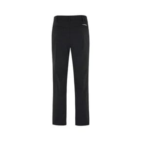 PADDED SLIM SEMI BOOTCUT PANTS_Black