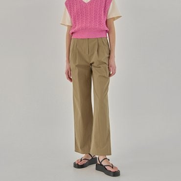 나인(Atelier Nain) (택가:79,000원)유틸 비조 와이드 턱 로우 팬츠(PT-5372)