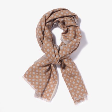 PAOLO ALBIZZATI [샌프란시스코마켓] PRINTED WOOL SCARF BEIGE