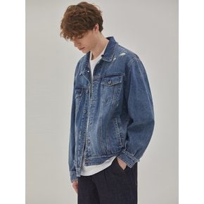 DENIM HOOD TRUCKER JACKET_DETACHABLE HOOD