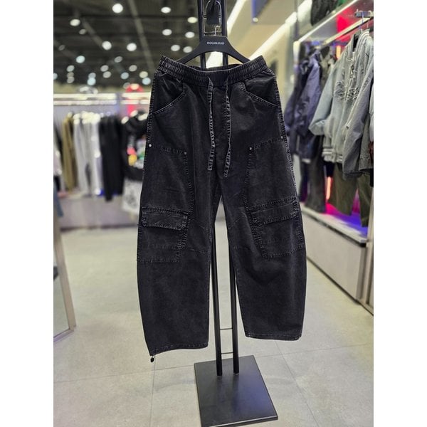 [시흥점] 26` 피그먼트워싱 앞카고 코튼 팬츠(블랙)/JHZZ80416BK