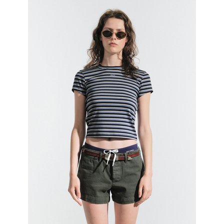 grove (그로브) 25HS JULIAN STRIPE T-SHIRT (NAVY)
