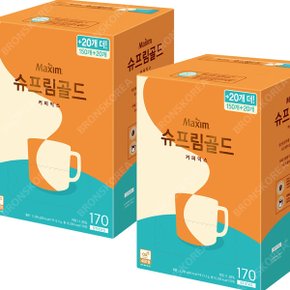 동서 맥심 슈프림골드 커피믹스 170T X 2개(340T) 일회용