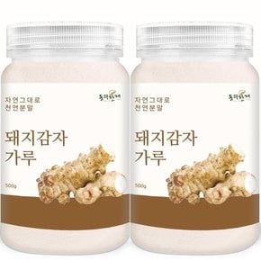 국산 돼지감자 가루 분말 500g x 2개