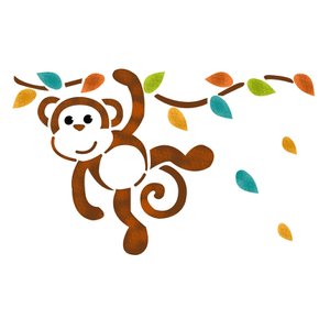 스텐실 도안(ST-3275)(ST-6100)원숭이 모험