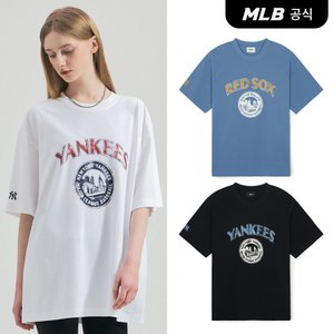 MLB [코리아공식] [MLB] 빈티지 시티라이프 그래픽 반팔 티셔츠 (3 COLOR)