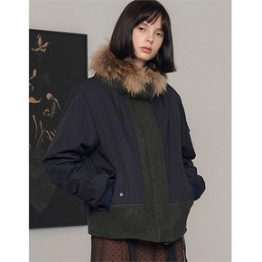 RACOON COLLAR PADDED JUMPER