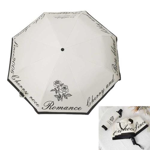 로즈 우산 양산 자동 3단 튼튼한 양우산 자외선차단(1)
