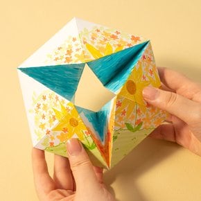 3D 입체 종이접기 칼레이도사이클 만들기 세트
