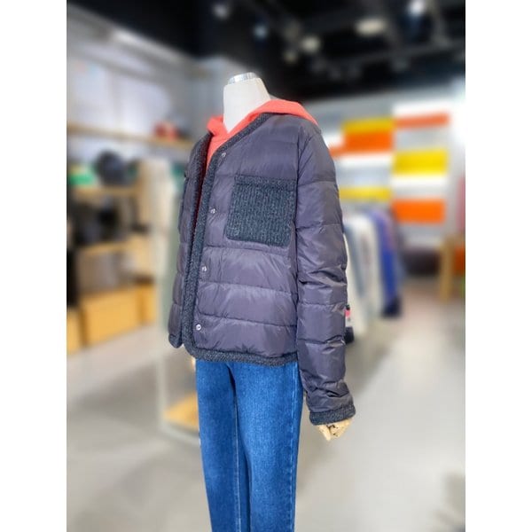 [여주점] 폴라 백 니트 다운 패딩 (BAPD63461)
