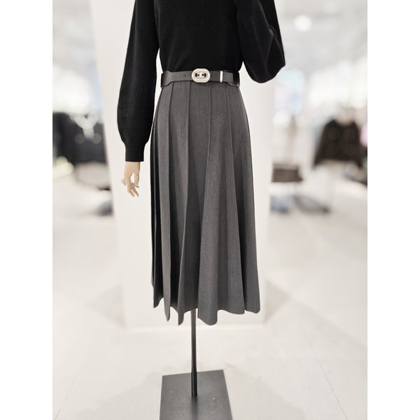 [파주점] [더아이잗컬렉션]밴딩 플리츠 롱 스커트 CRBA0SK761