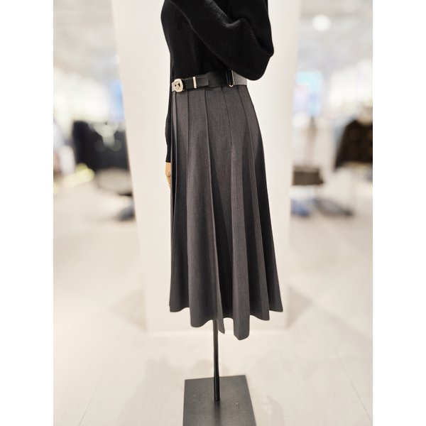 [파주점] [더아이잗컬렉션]밴딩 플리츠 롱 스커트 CRBA0SK761
