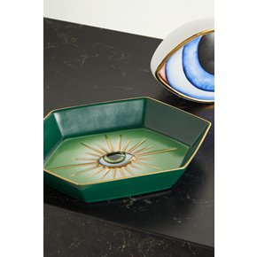 Lito Gold-plated Porcelain And Resin Dish 그린 343549805600856