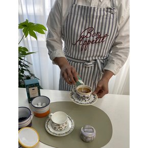 어나더 본 스트라이프 원피스형 앞치마
