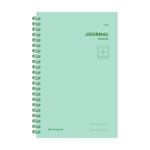  0[꿈드림22]모노그램 monogram 만년 다이어리 journal undated 1년 Melodie Green 6.8 MG-51