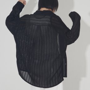 CMNMSTUDIO / Unisex over fit net knit (3 Color)