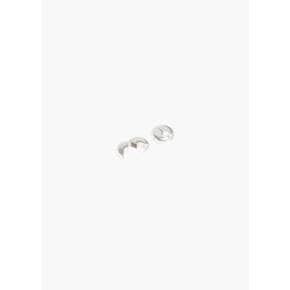 올블루스 26PF Disc Earrings, Polished Silver