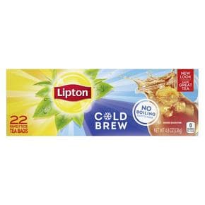 [해외직구] Lipton 립톤 콜드 브루 아이스 홍차 티백 22입 2팩