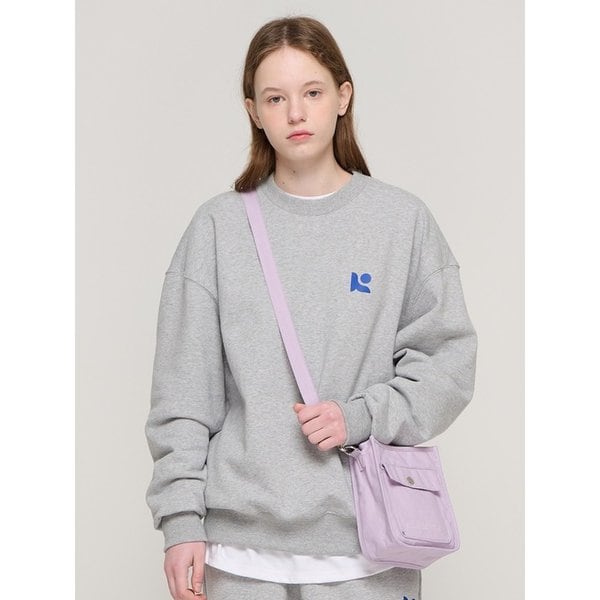 탭 스퀘어 미니 숄더 크로스백 (라벤더)