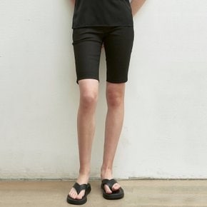COTTON BIKER SHORTS_WHITE