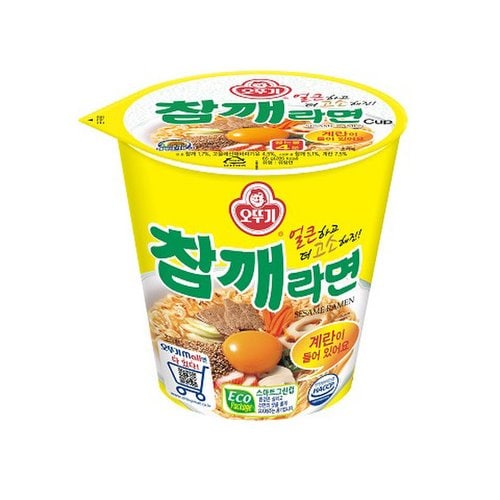 오뚜기 참깨라면 65g 15개 작은 컵라면