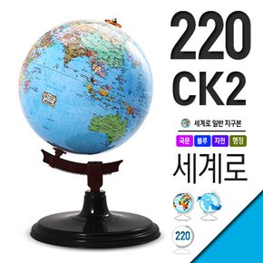 세계로/일반 각도조절 지구본 220-CK2(지름:30.4cm)/자석지구본/교재용/지구의