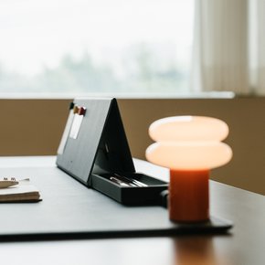 프리미엄 마그네틱 데스크매트 Medium & 일광전구 스노우맨8 포터블 조명 세트