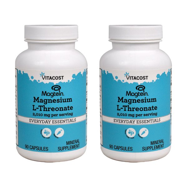 VitacostMagnesium L-Threonate 비타코스트 마그네슘 L-트레오네이트 90캡슐
